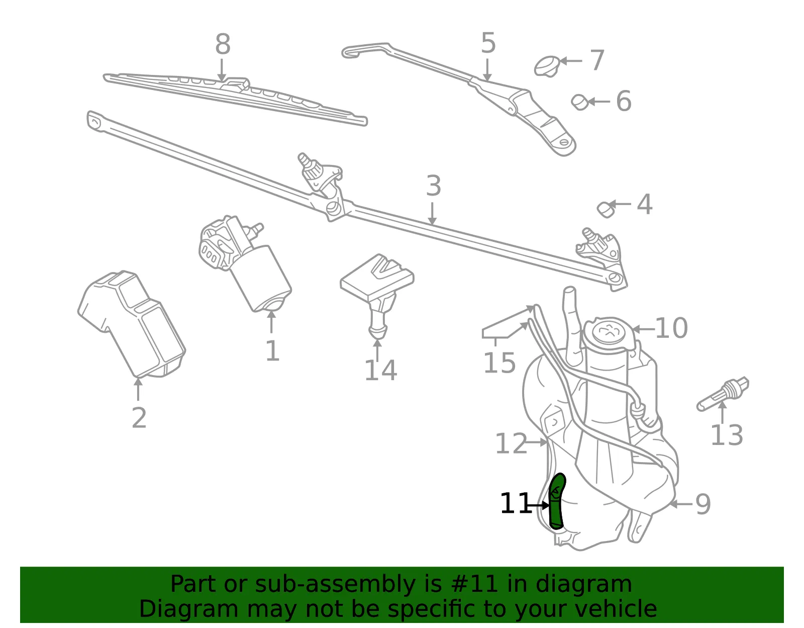 Washer Pump - Volvo (30899624) - view 3