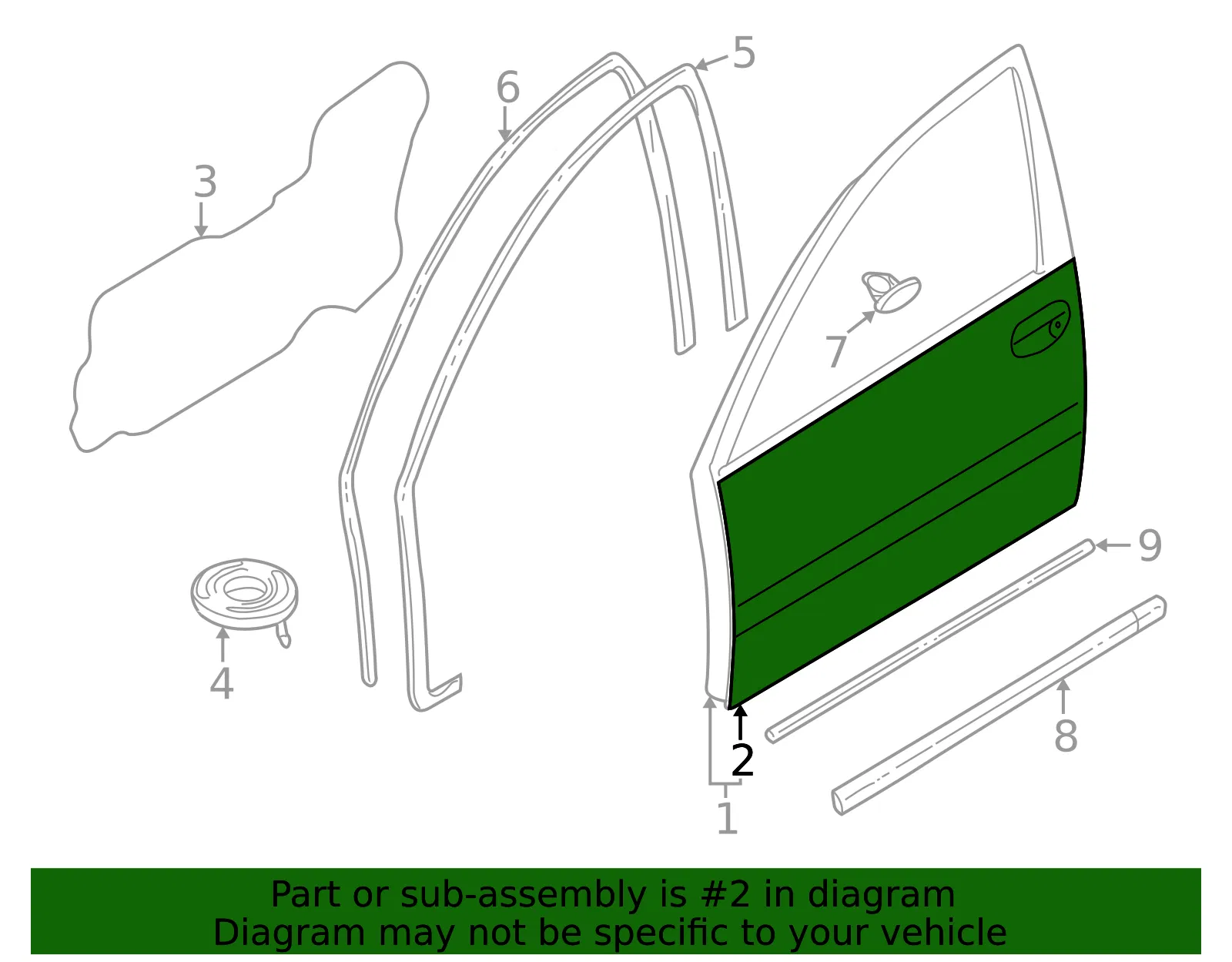 Outer Panel - Volvo (30882899) - view 2