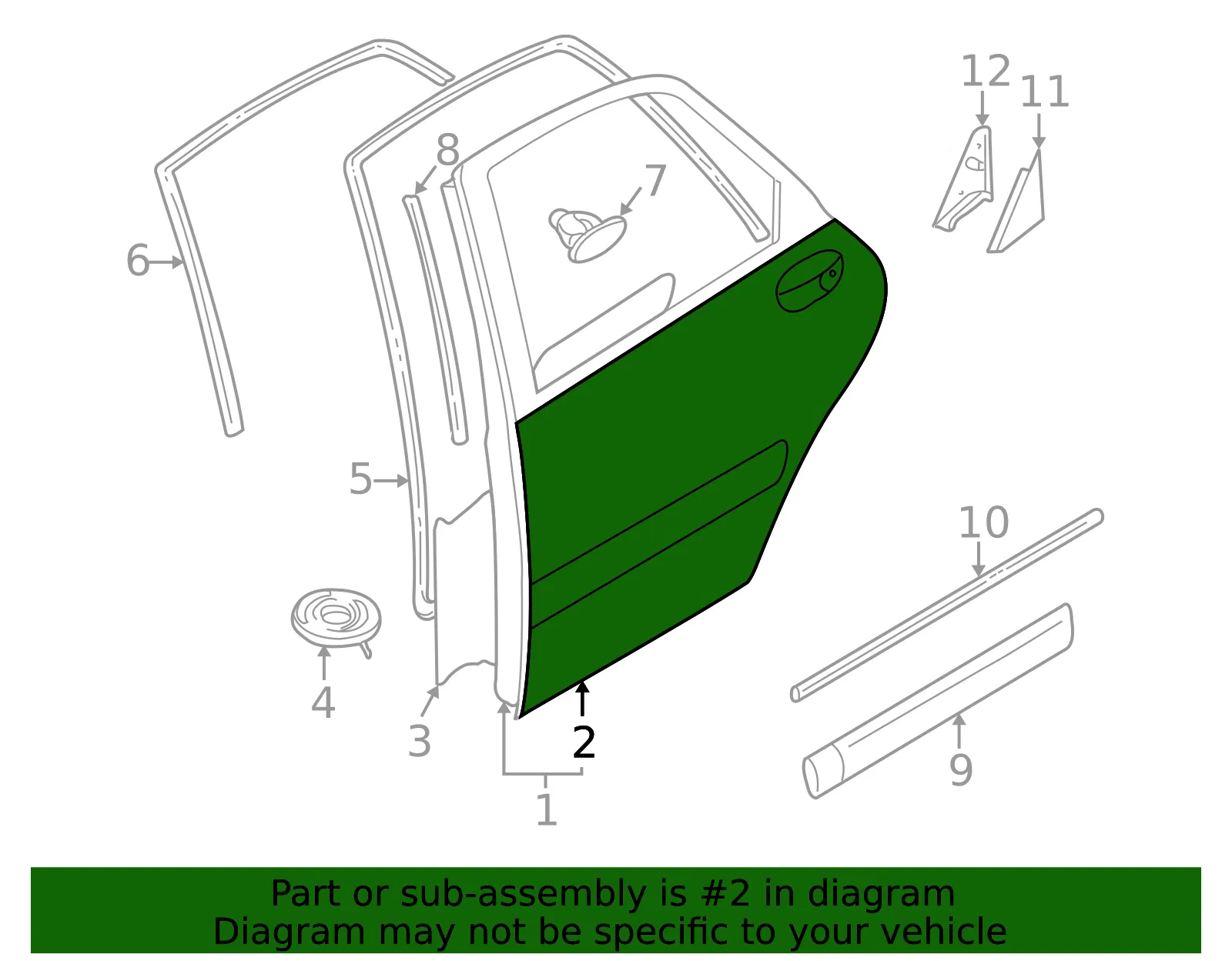 Outer Panel - Volvo (30882905) - view 2