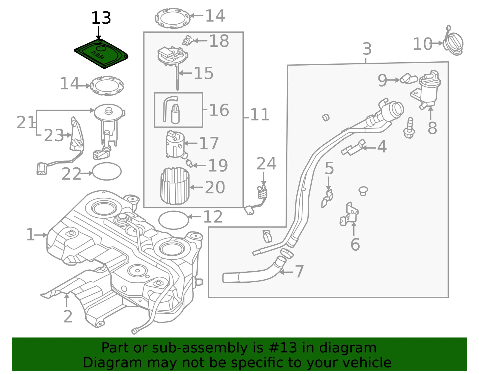 Cover - Kia (31107-P0000) - view 2