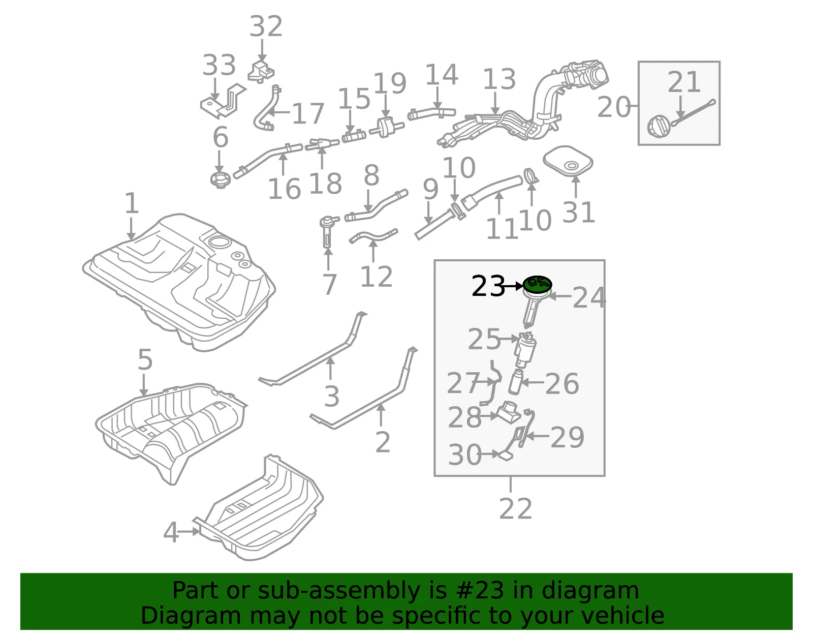Cap - Kia (31120-3F500) - view 2
