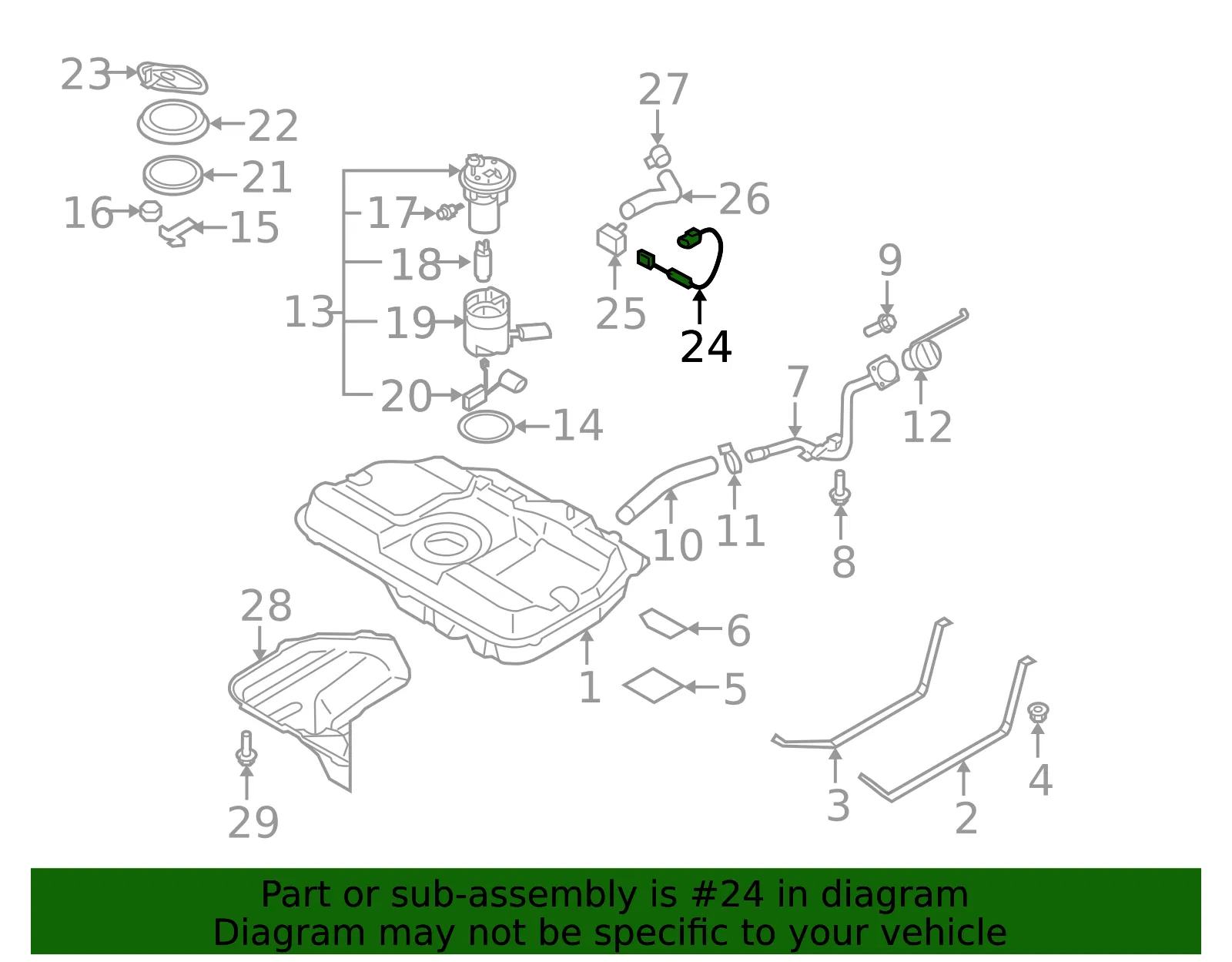 Cable Assembly - Kia (31131-2F500) - view 2