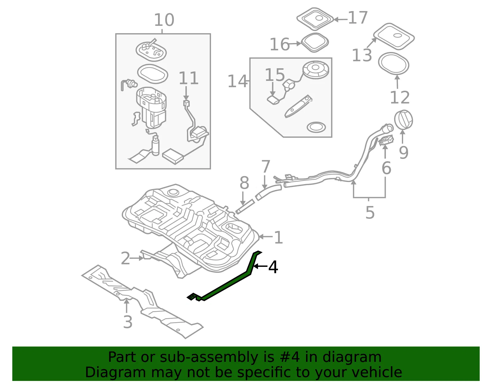 Mount Strap - Kia (31210-2E000) - view 2