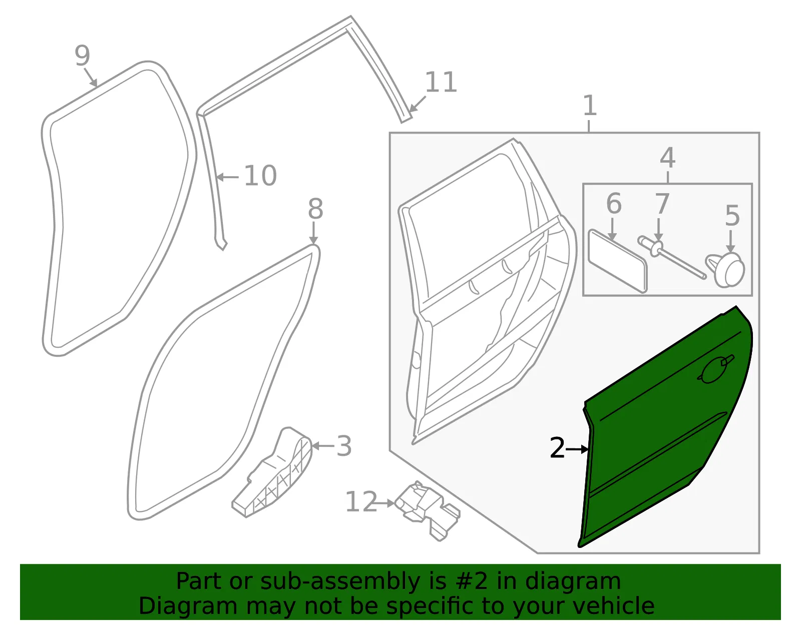 Outer Panel - Driver's Side (LH) - Volvo (31218075) - view 2