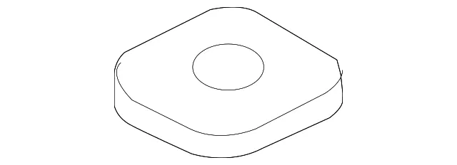 Lock Bracket Buffer - Driver's Side (LH) - Volvo (31256601)