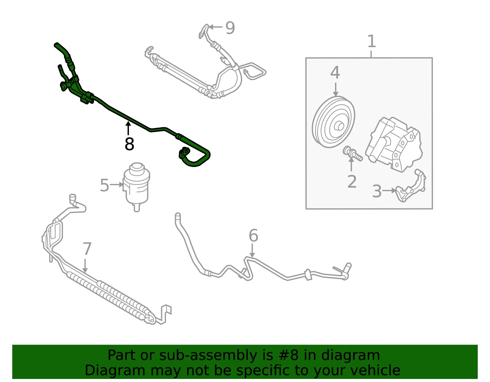 Return Hose - Volvo (31280657) - view 2