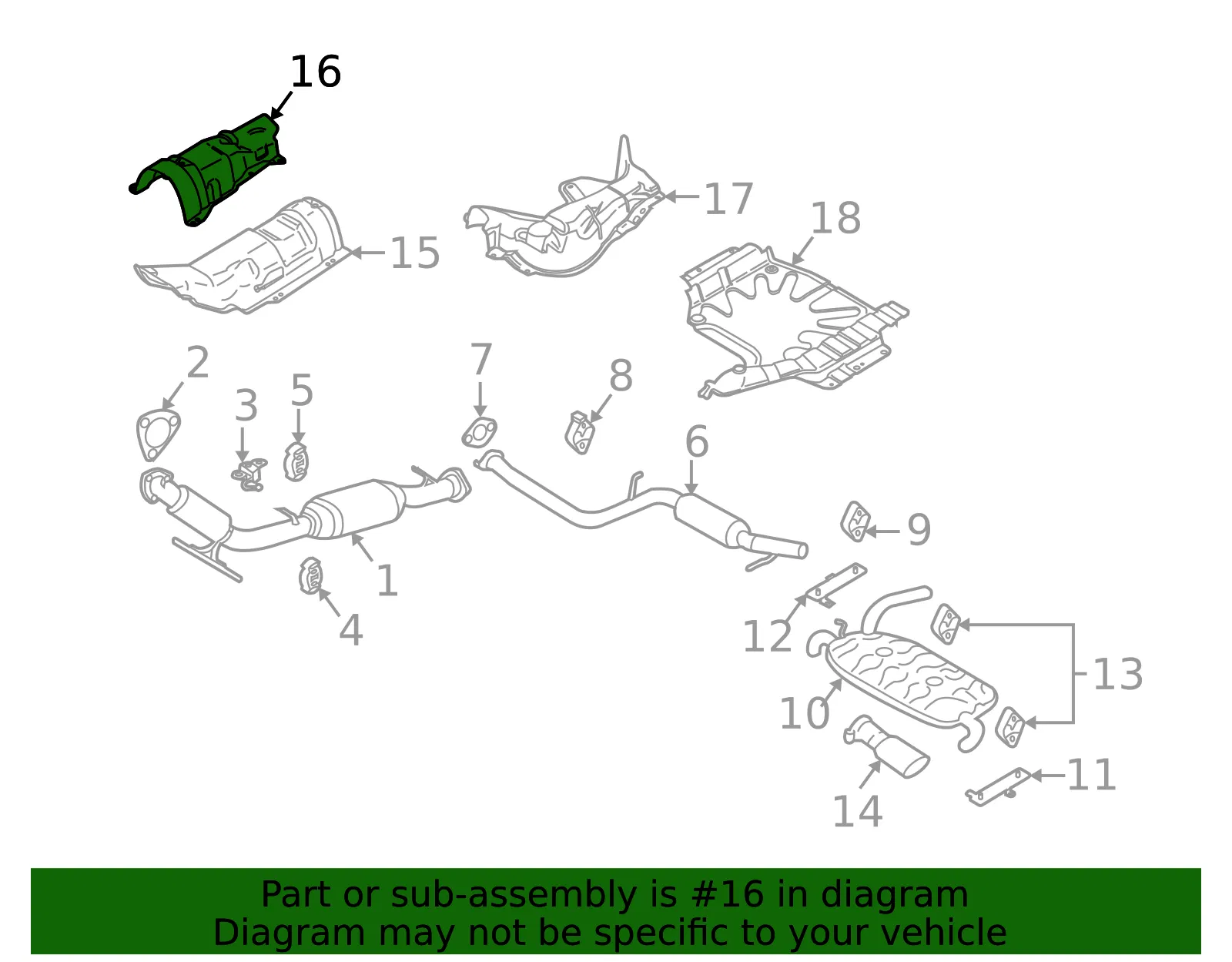 Center Shield - Volvo (31283778) - view 2