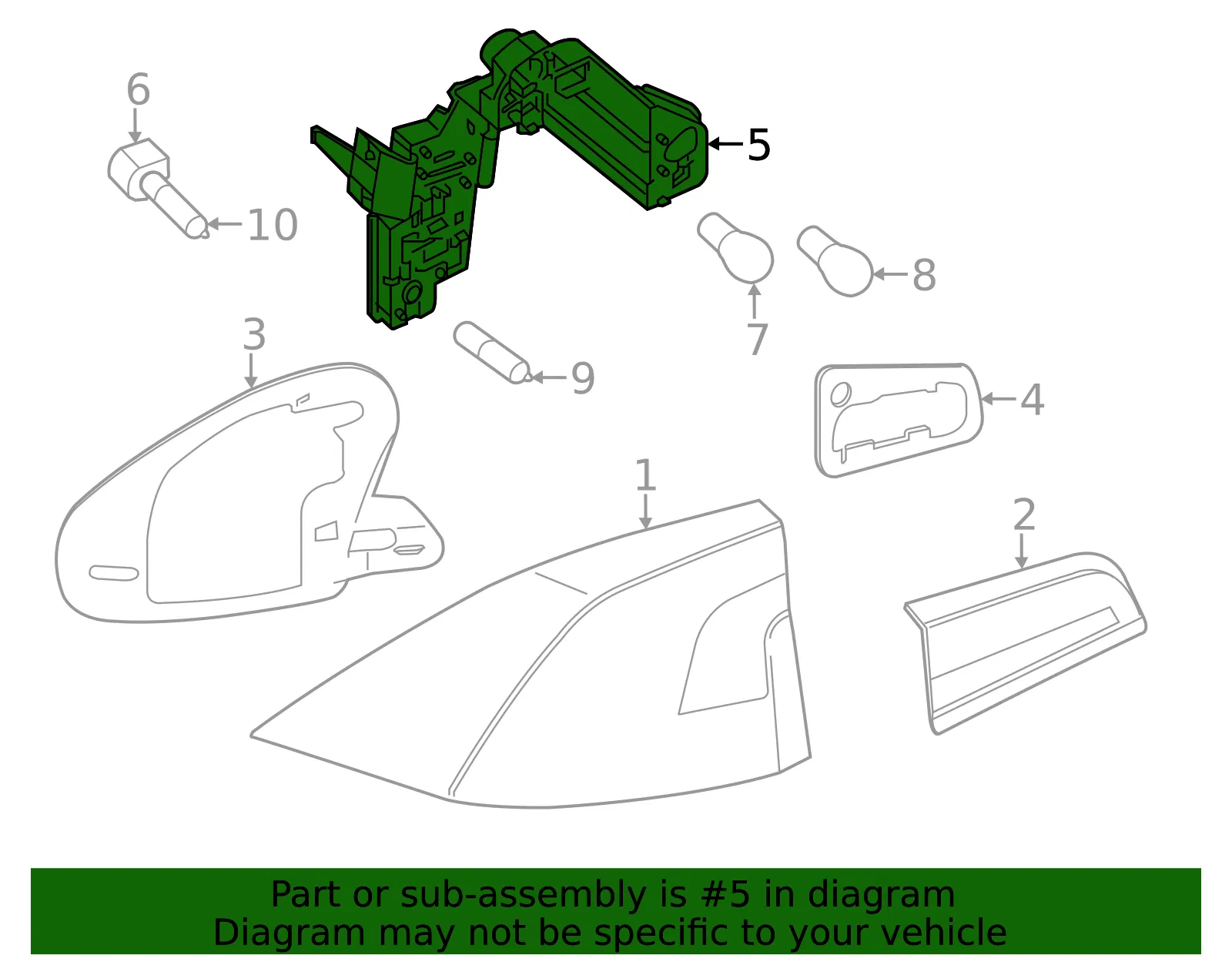 Socket Panel - Driver's Side (LH) - Volvo (31294261) - view 2