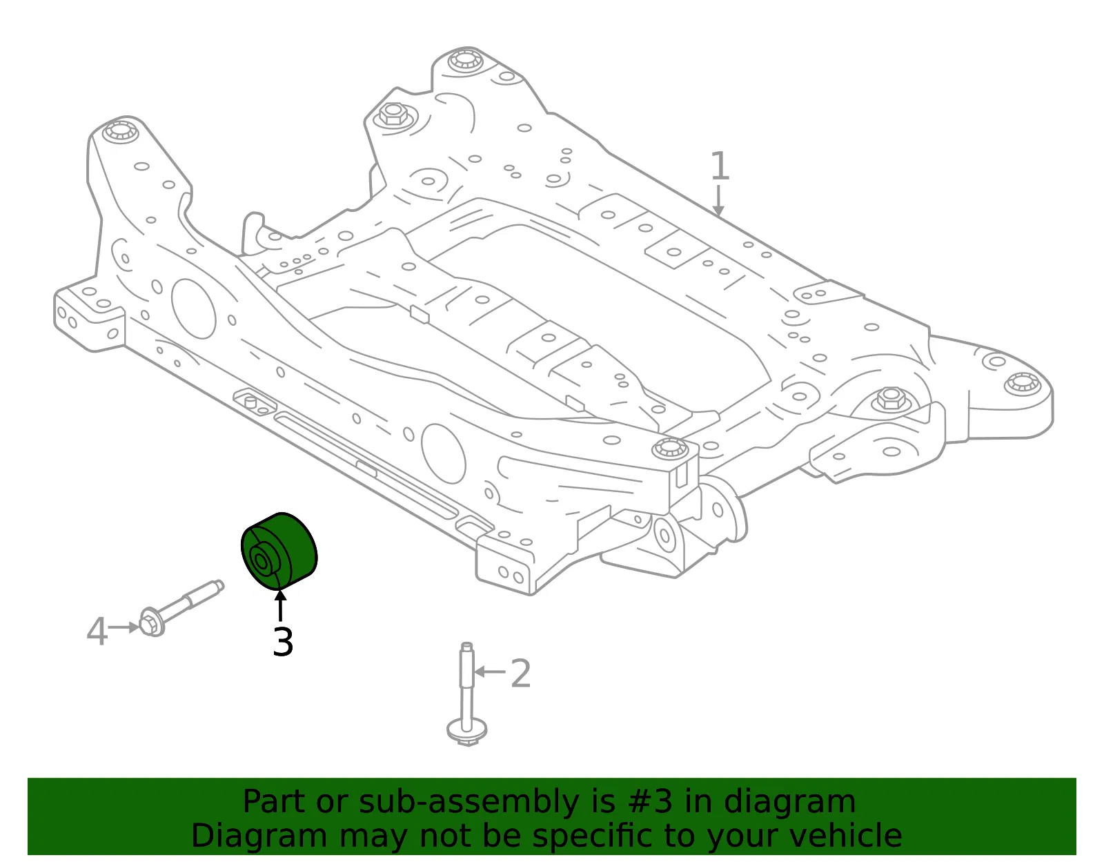 Motor Mount - Volvo (31345290) - view 2