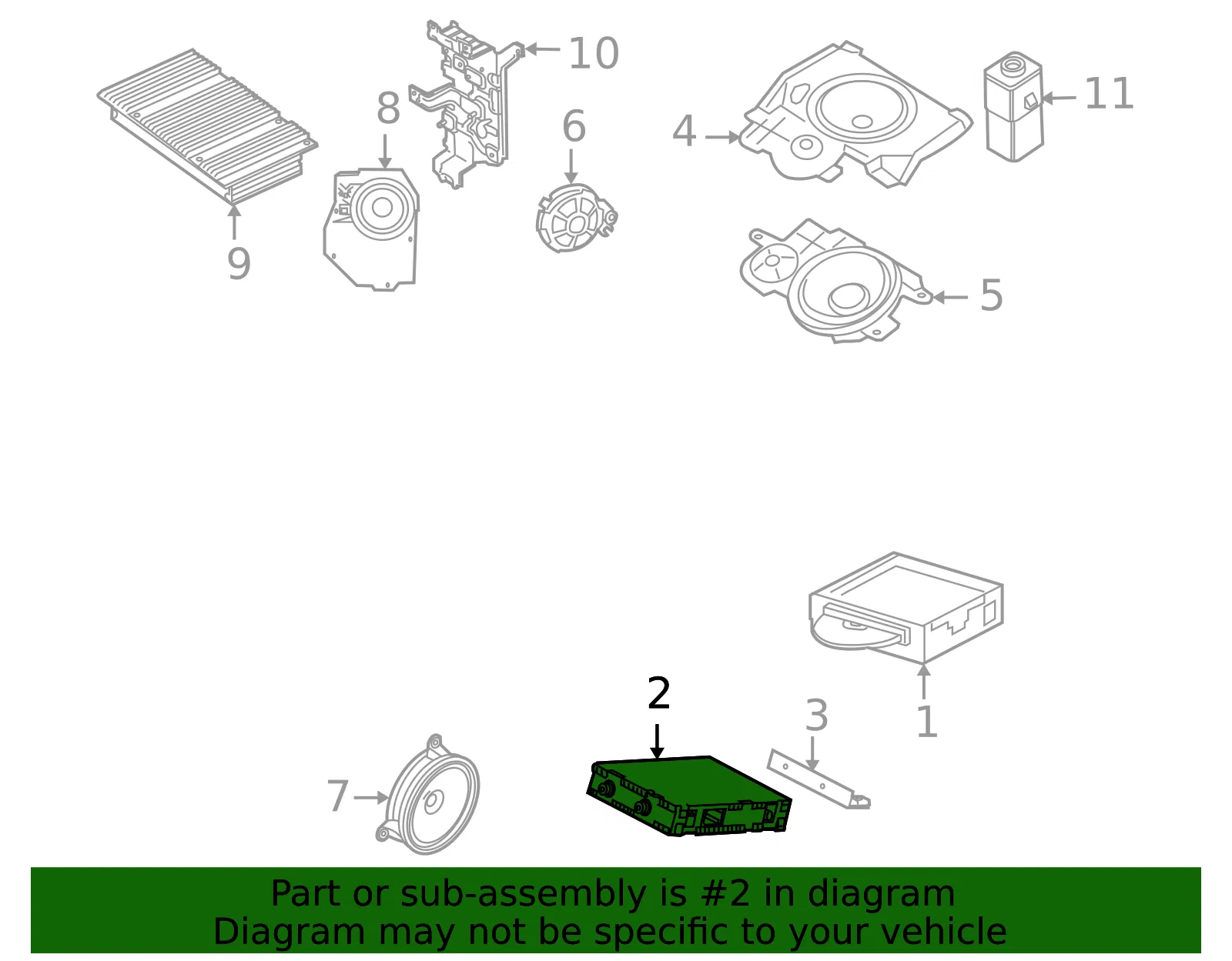 Radio Control Unit - Volvo (31346501) - view 2