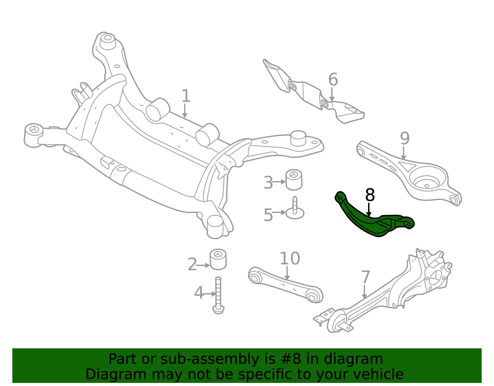 Lateral Arm - Volvo (31358605) - view 3