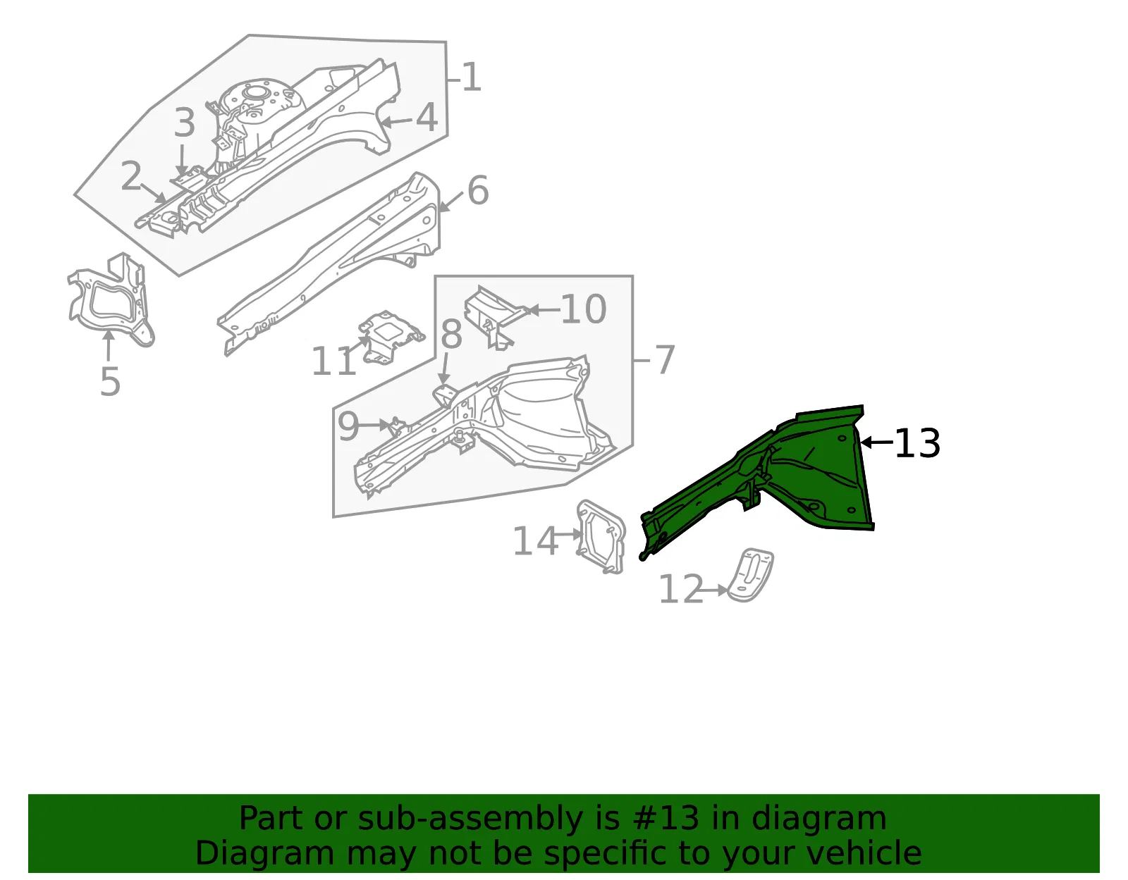 Frame Side Member - Volvo (31378784) - view 2