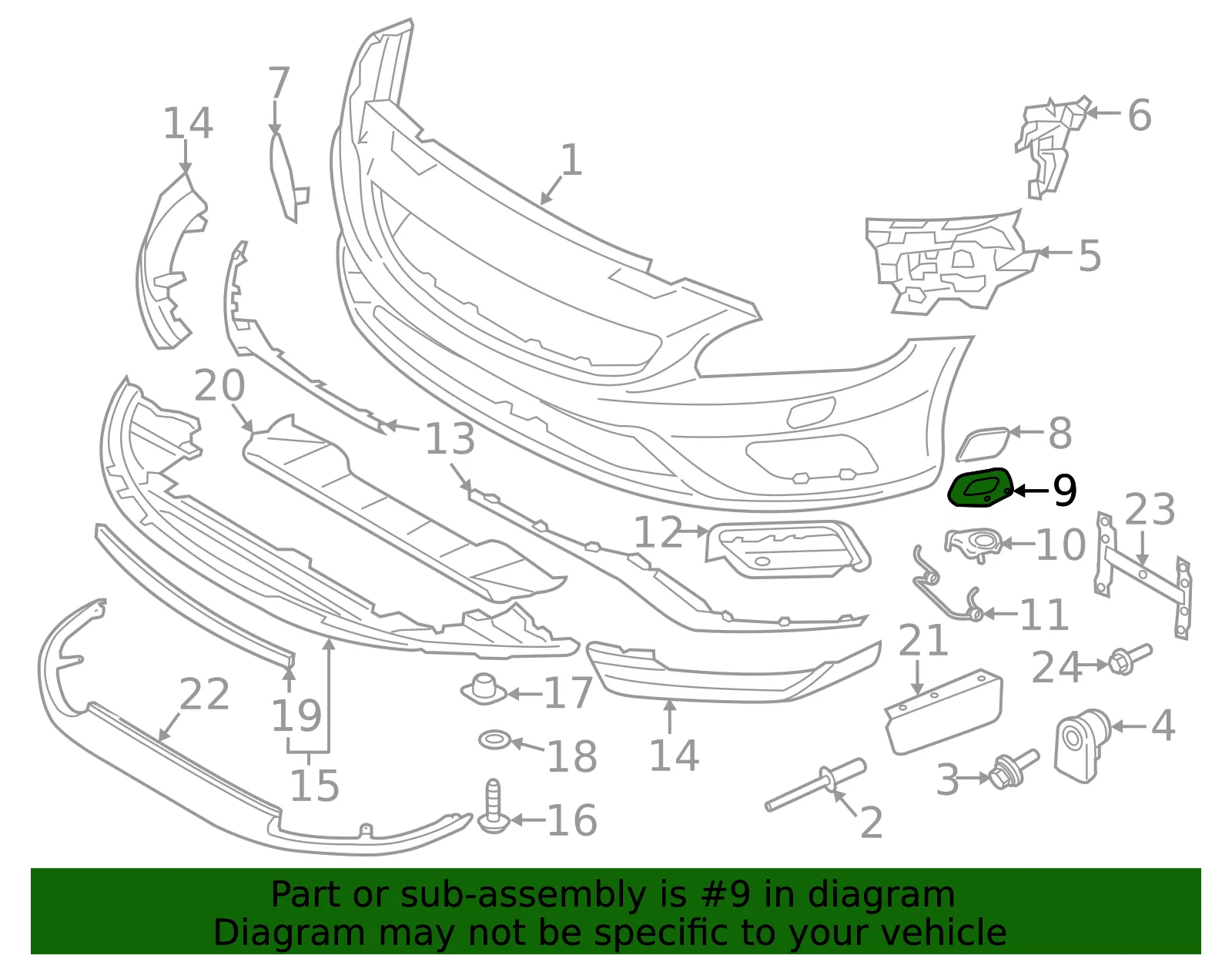 Cover Bracket - Volvo (31383145) - view 3