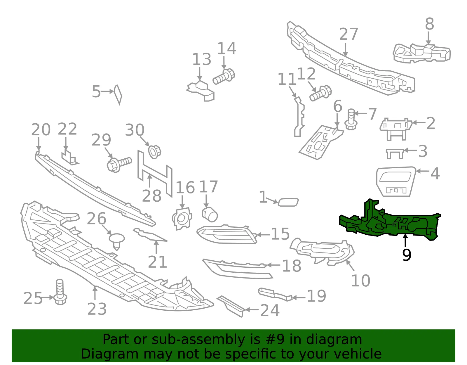 Mount Bracket - Volvo (31383237) - view 2