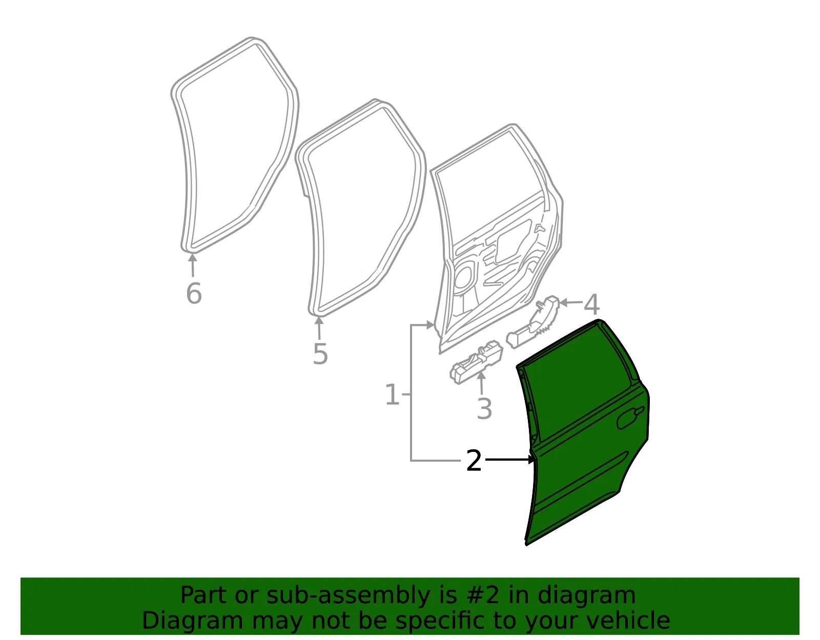 Outer Panel - Driver's Side (LH) - Volvo (31385354) - view 2