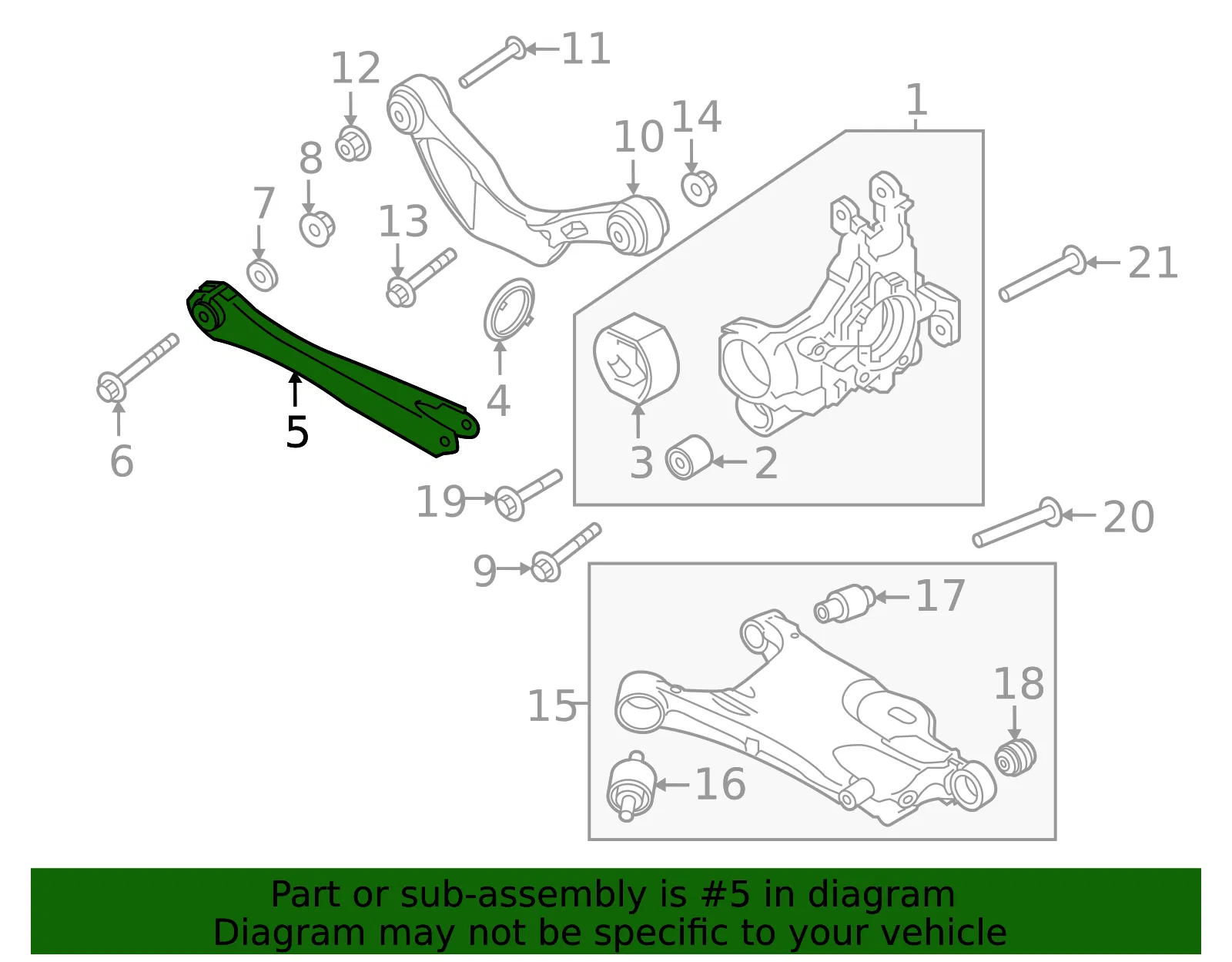 Trailing Arm - Volvo (31387207) - view 2