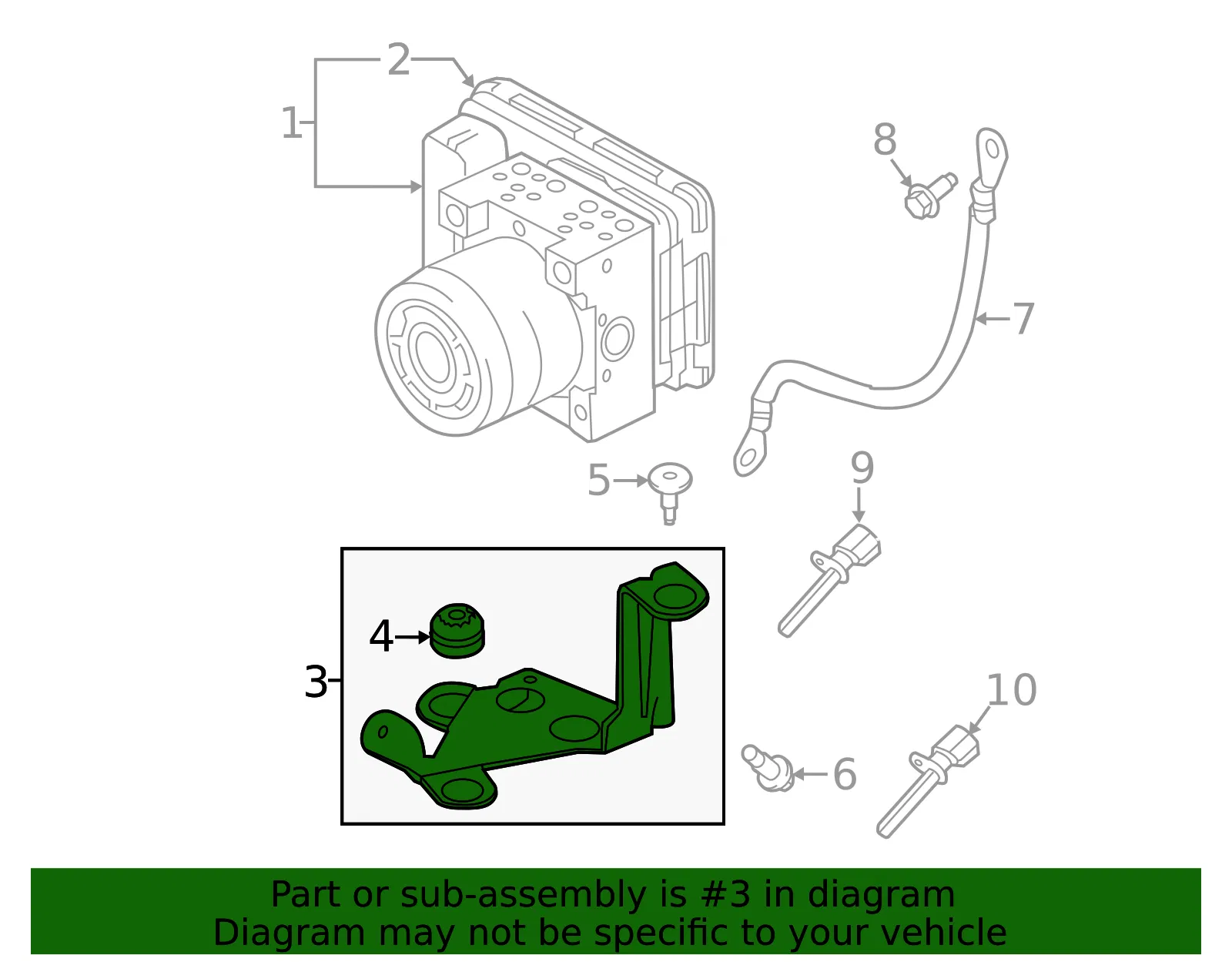 Mount Bracket - Volvo (31387278) - view 2