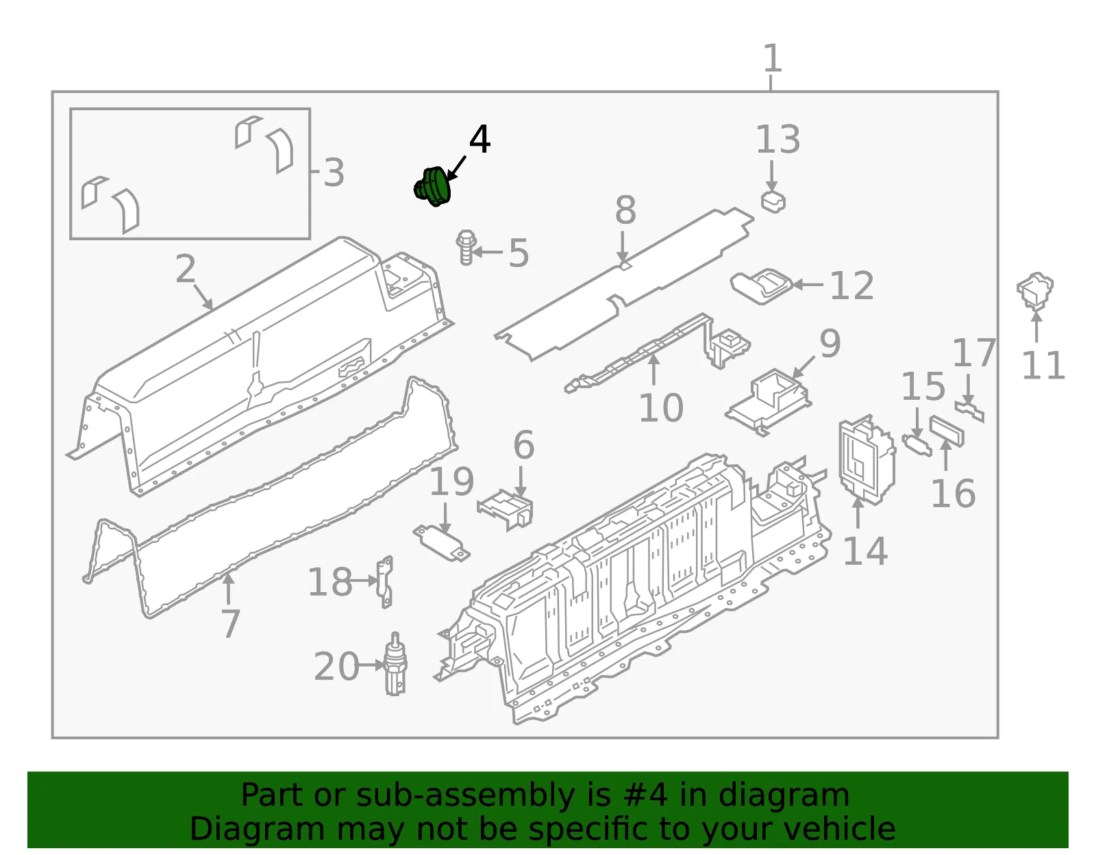 Cover Plug - Volvo (31407048) - view 2