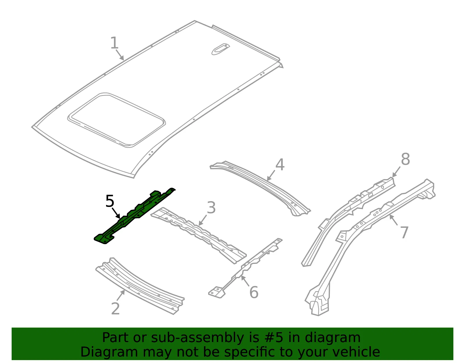 Side Support - Passenger Side (RH) - Volvo (31415303) - view 2