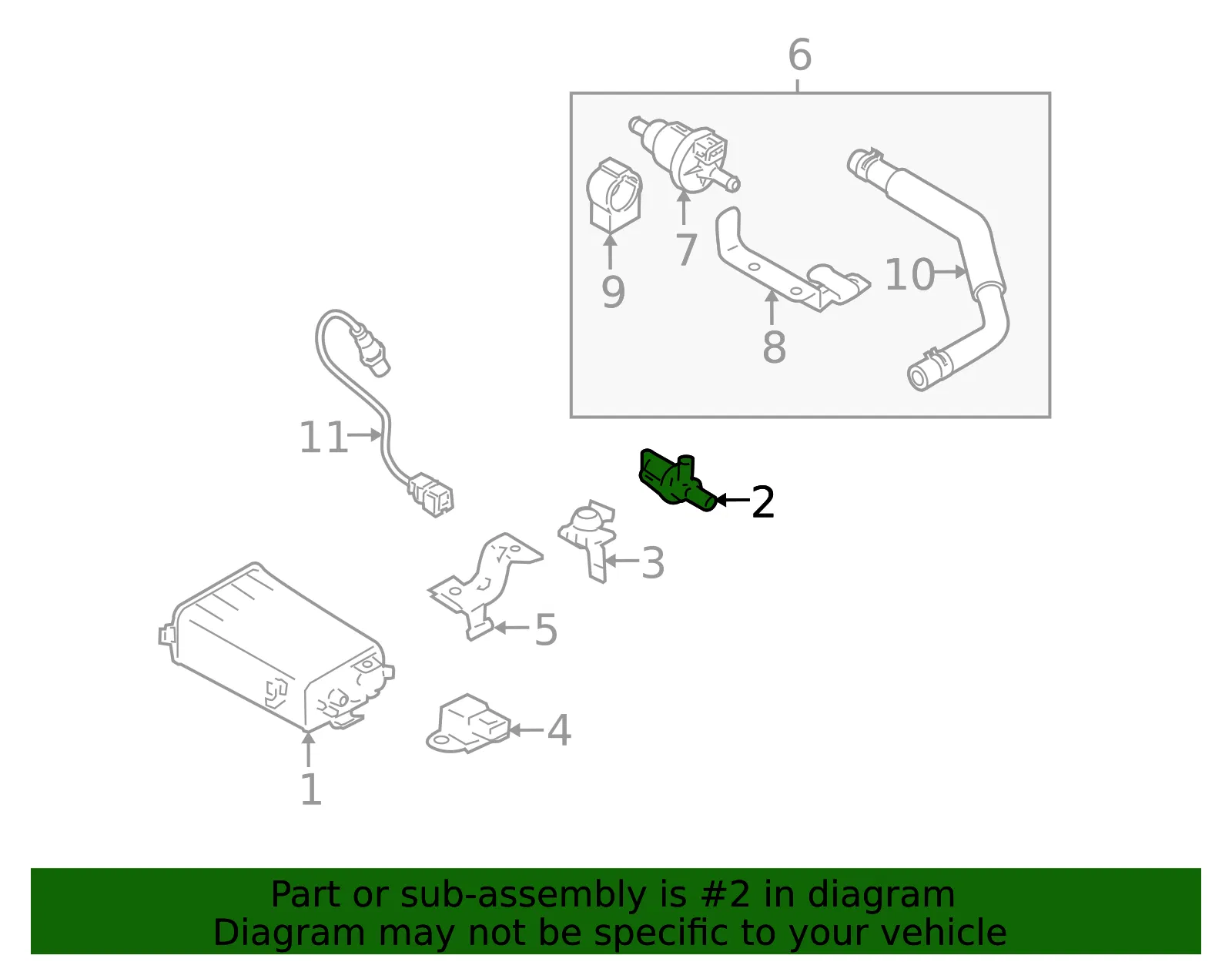 Purge Control Valve - Kia (31430-29200) - view 2