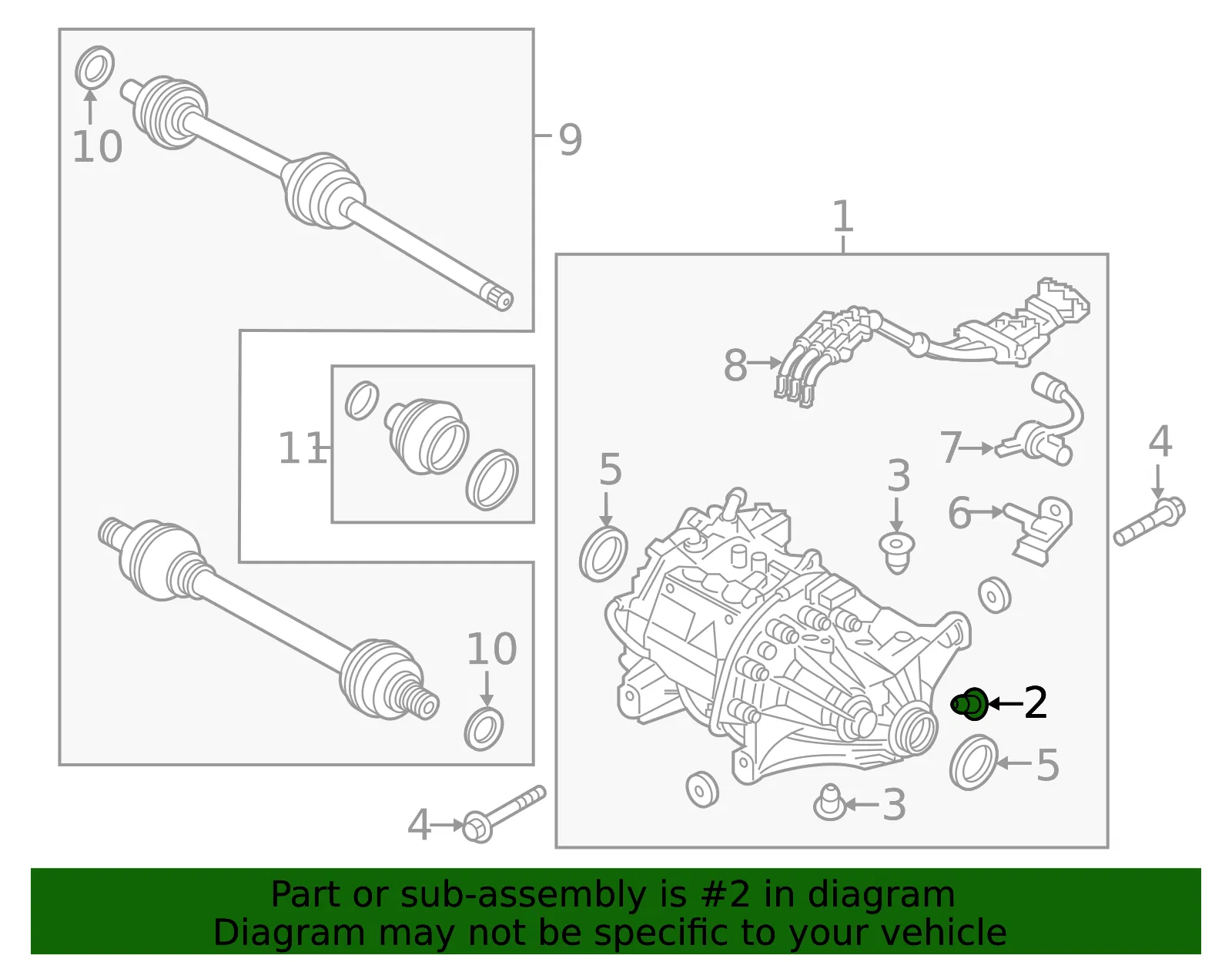 Drive Unit Plug - Volvo (31437436) - view 2
