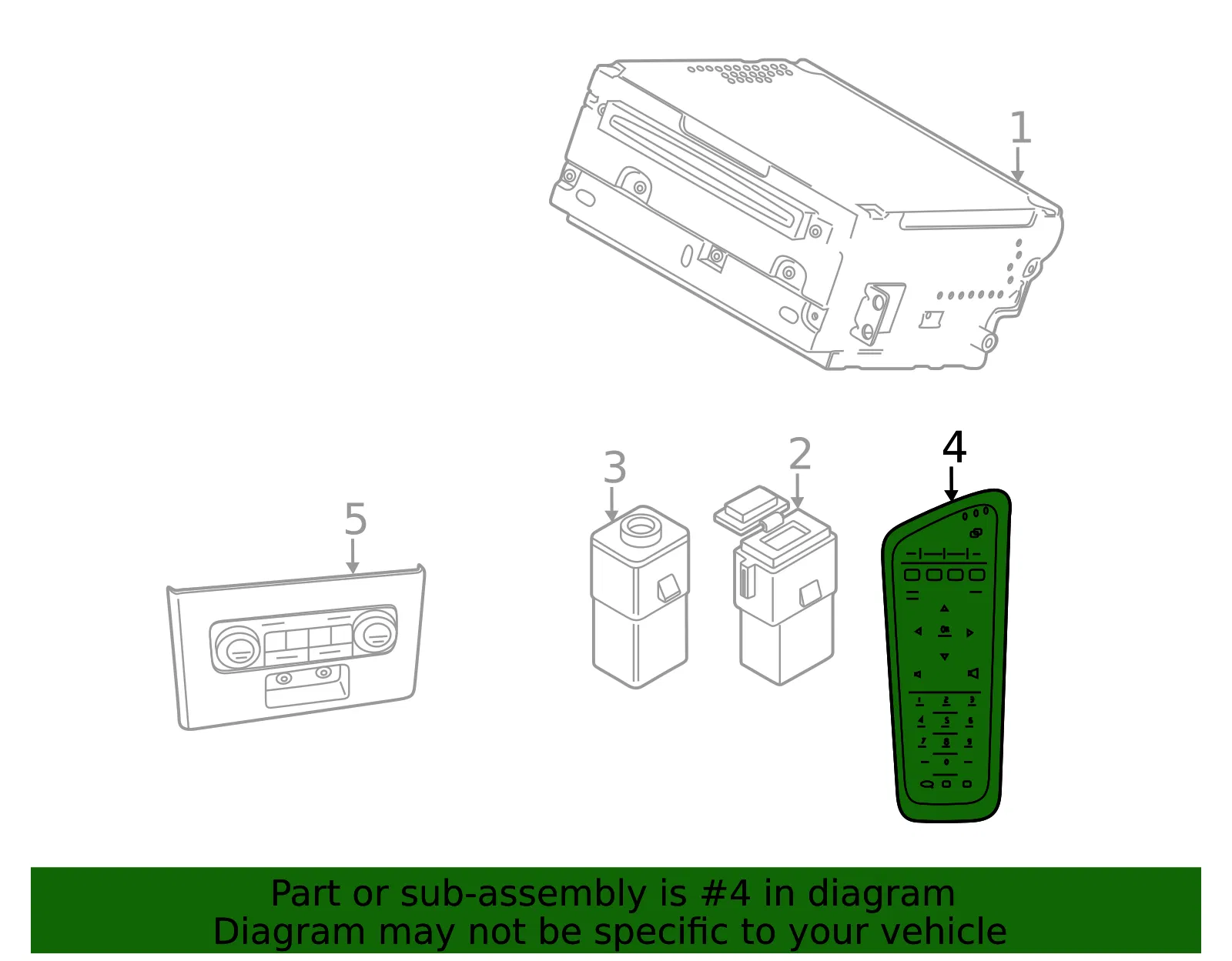Remote Control - Volvo (31444003) - view 2