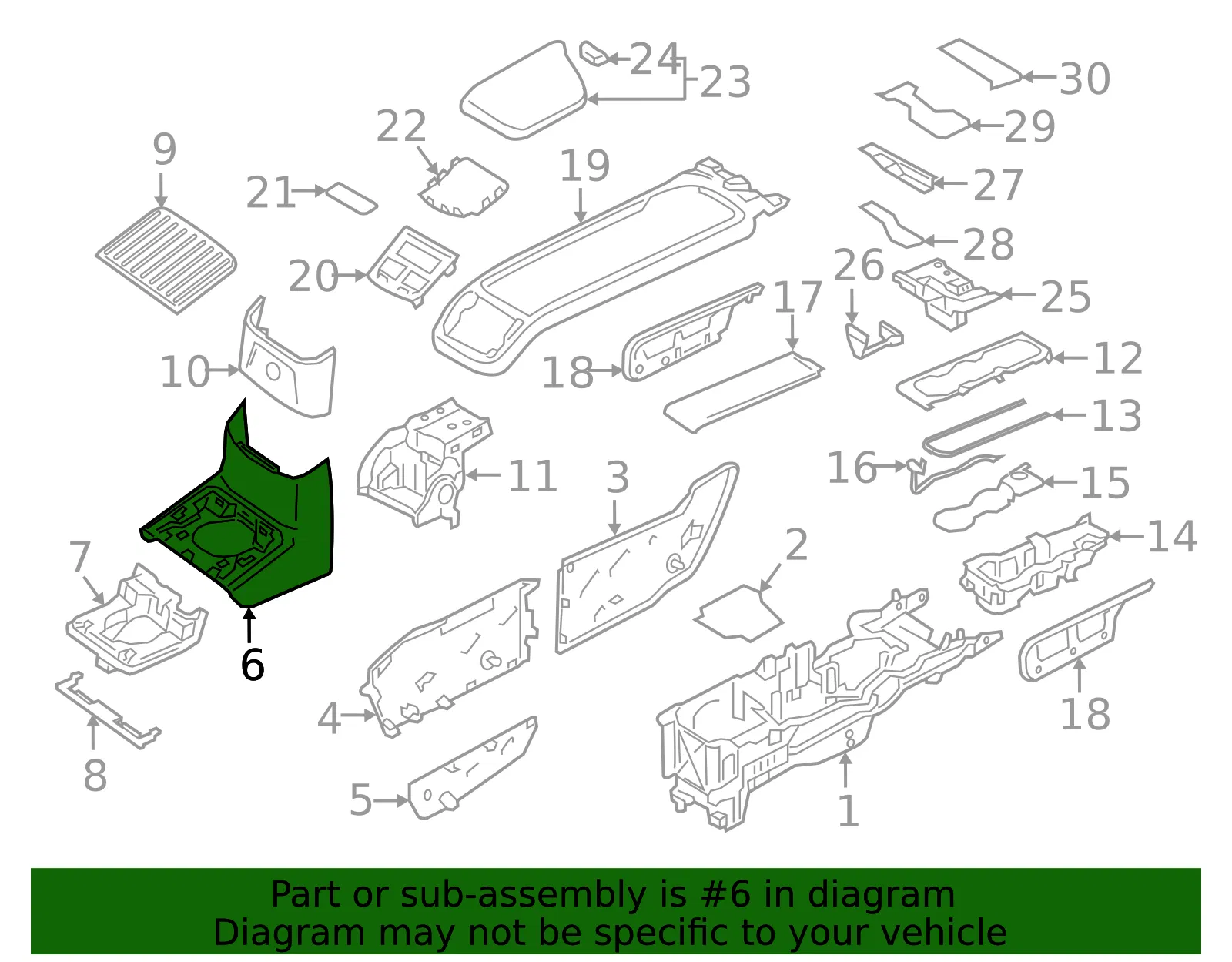 Rear Panel - Volvo (31448025) - view 2