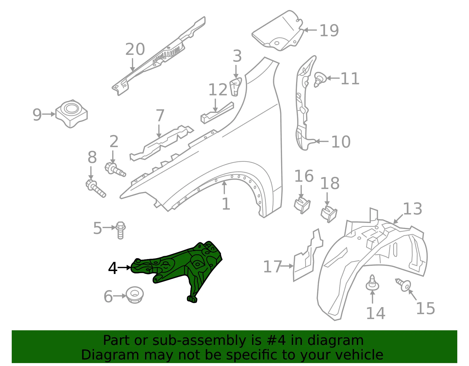 Mount Panel - Volvo (32288930) - view 2