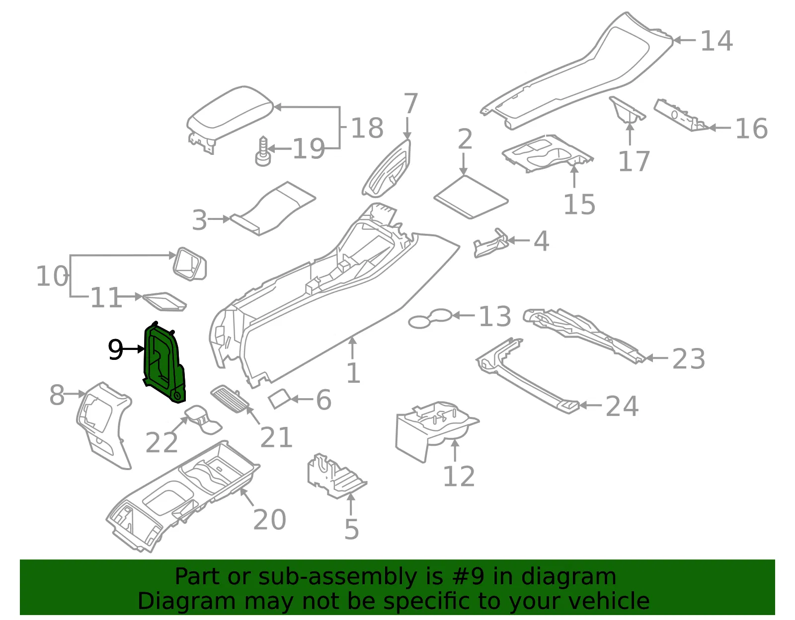 Rear Panel Bracket - Volvo (32226776) - view 2