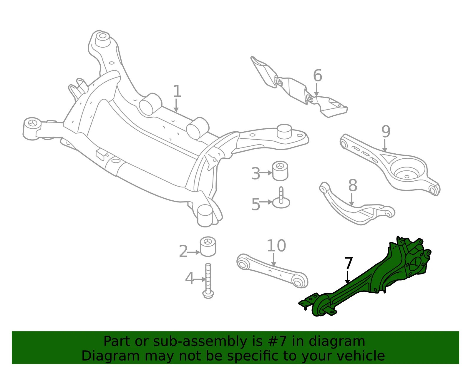 Trailing Arm - Volvo (31476179) - view 2