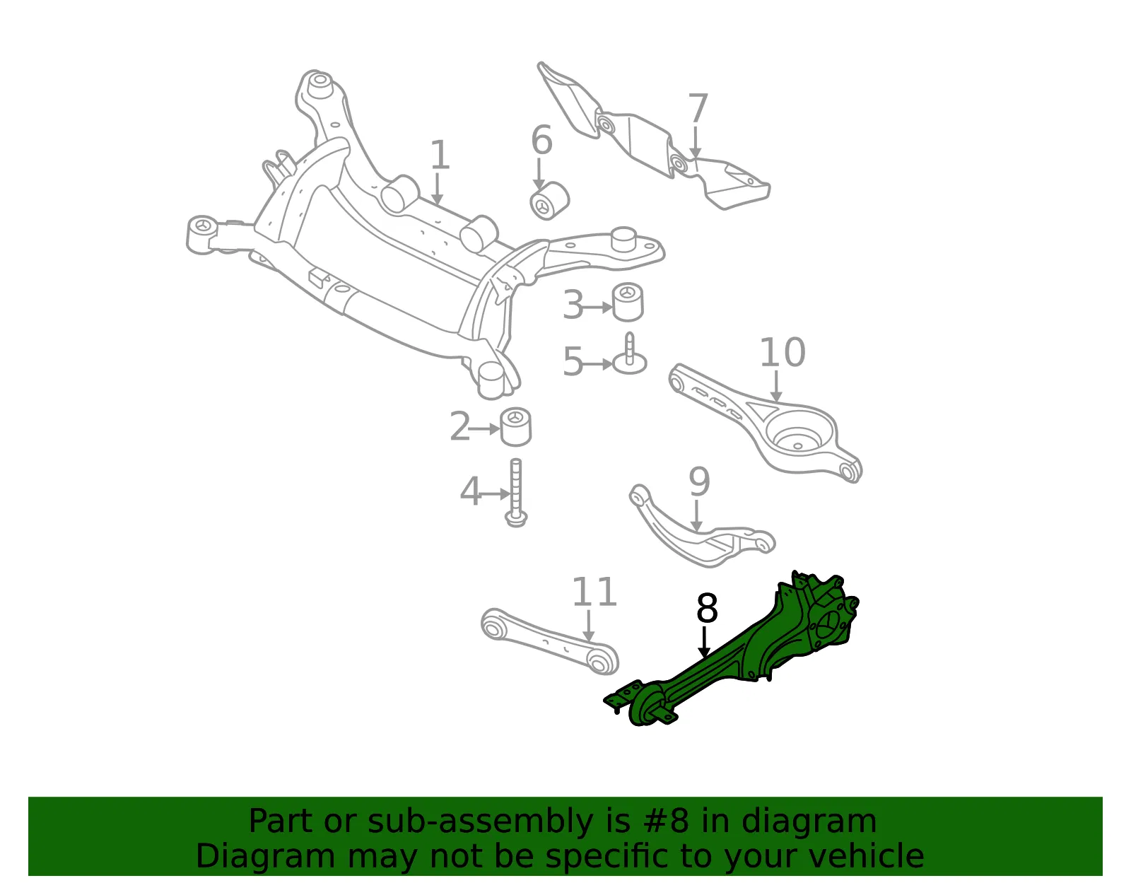 Trailing Arm - Volvo (31476202) - view 2