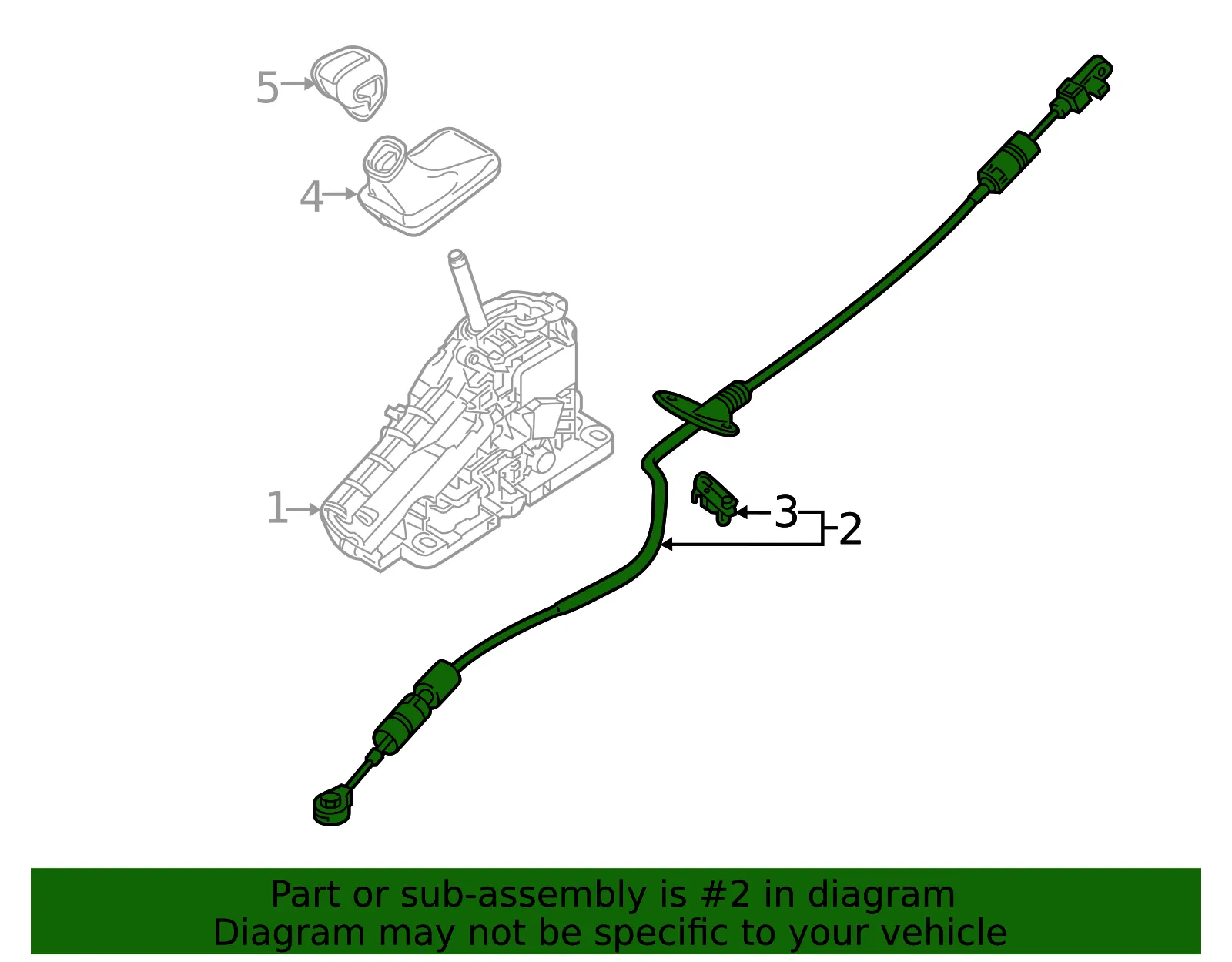 Cable - Volvo (31492811) - view 2