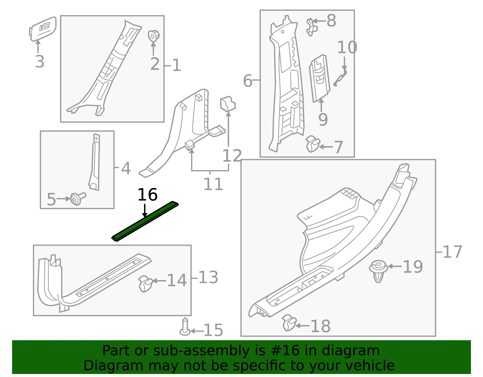 Front Sill Plate Insert - Volvo (31672955) - view 2