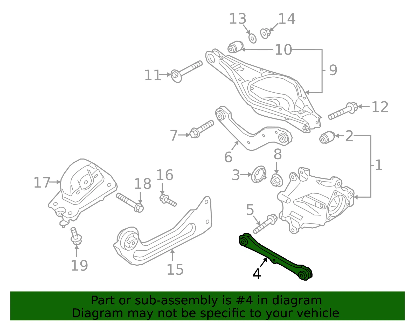 Trailing Arm - Volvo (31681846) - view 2