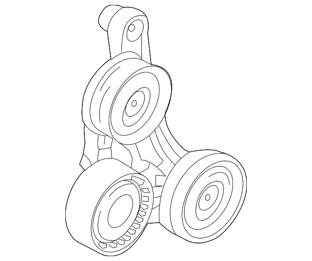 A/C Drive Belt Idler Pulley Bracket - Volvo (31686792)