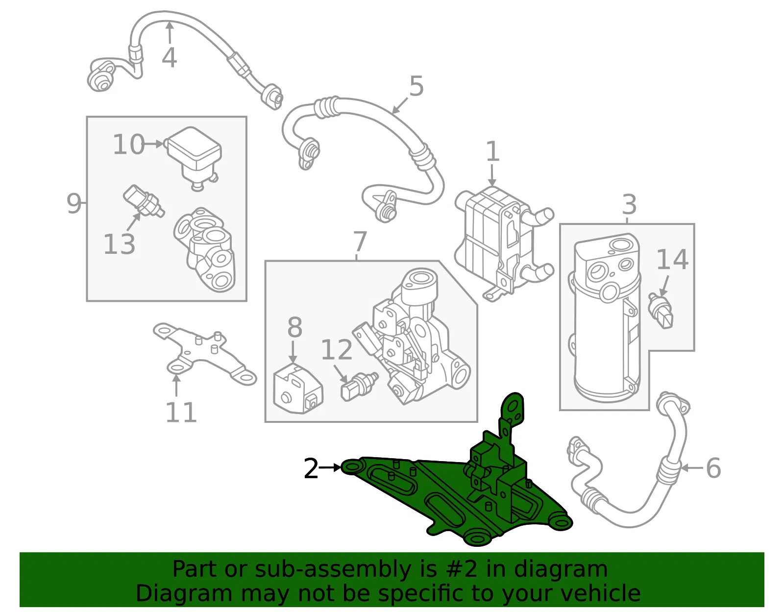 Mount Bracket - Volvo (31699285) - view 2