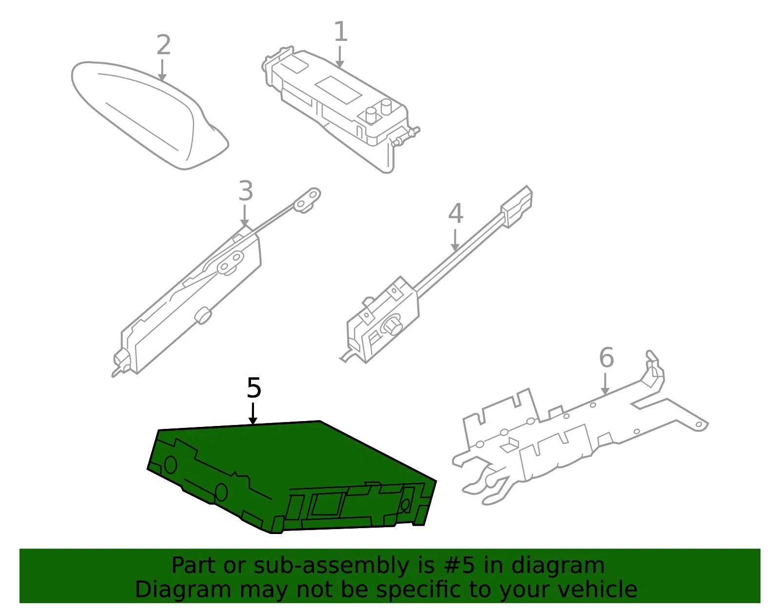 Radio Control Unit - Volvo (32141075) - view 2