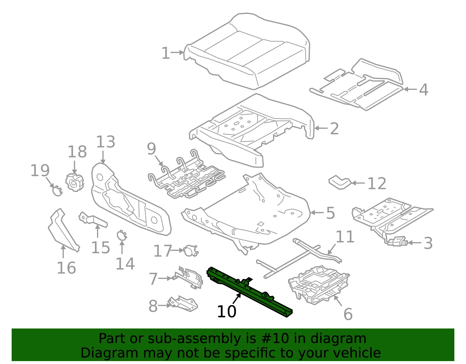 Guide Rail - Volvo (32338543) - view 2