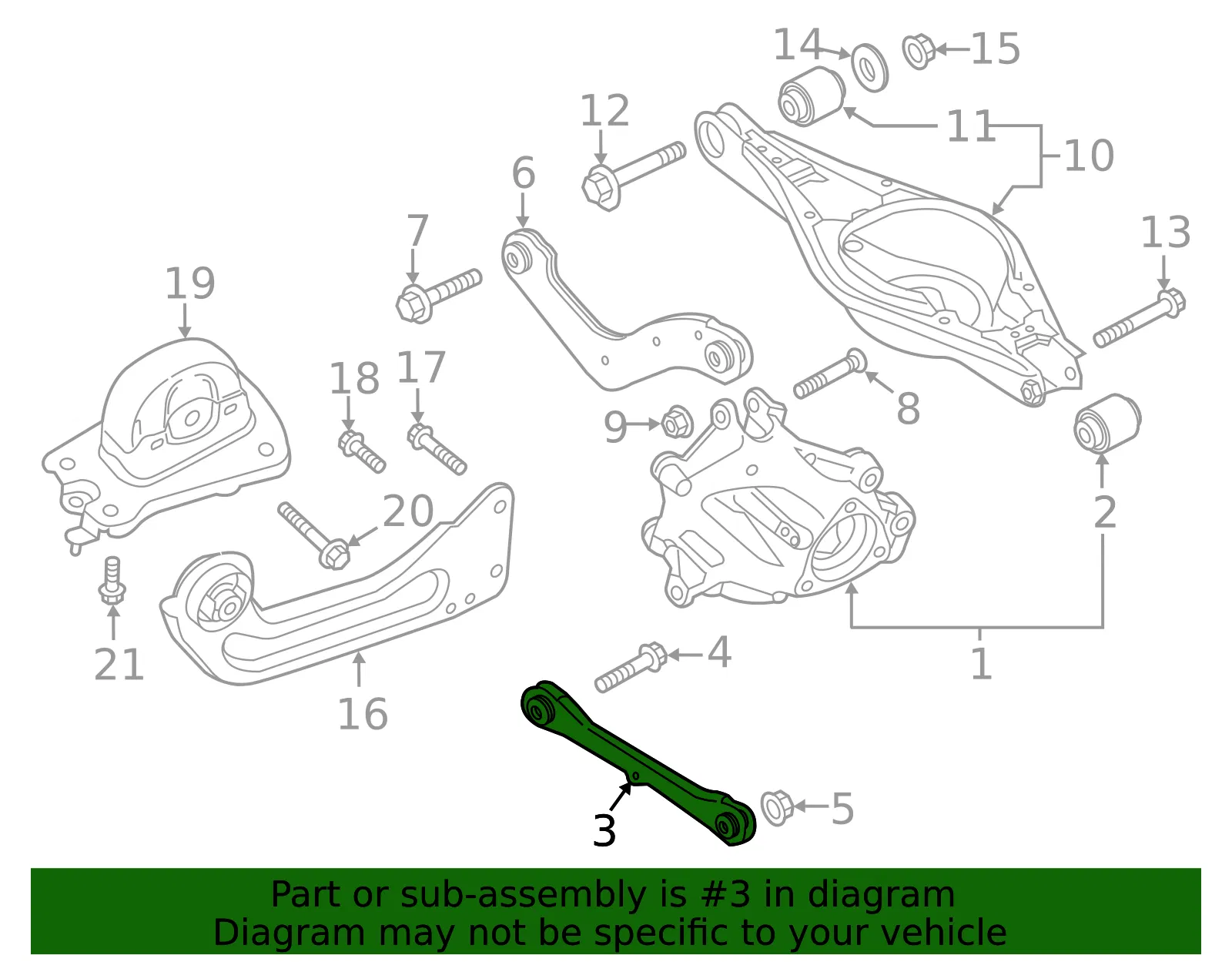 Trailing Arm - Volvo (32221140) - view 3