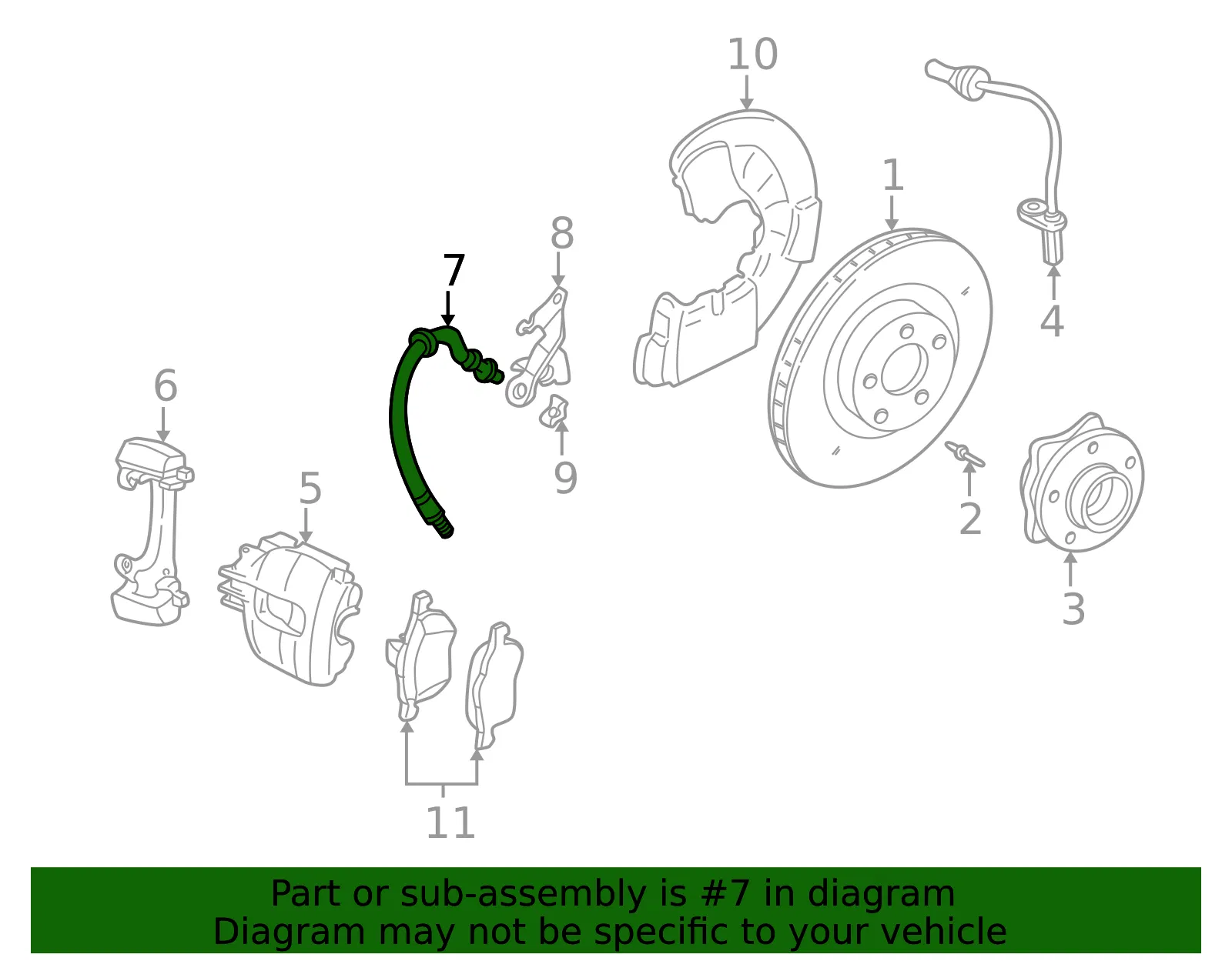 Flex Hose - Volvo (32246086) - view 3
