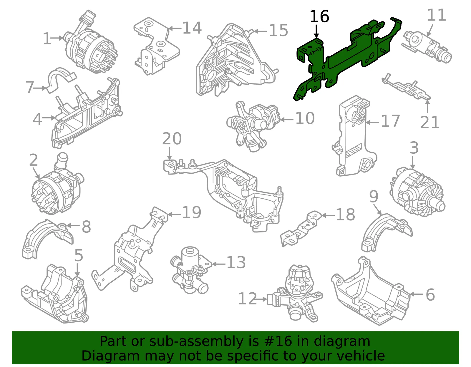 Valve Mount Bracket - Volvo (32249918) - view 2