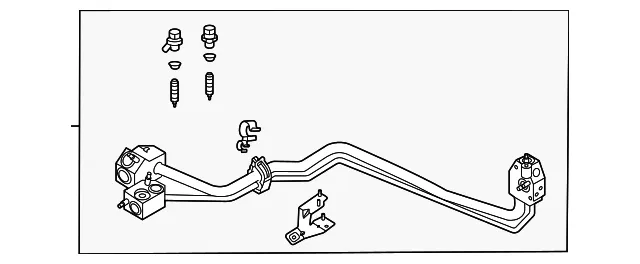 A/C Refrigerant Suction Hose - Volvo (32260896)