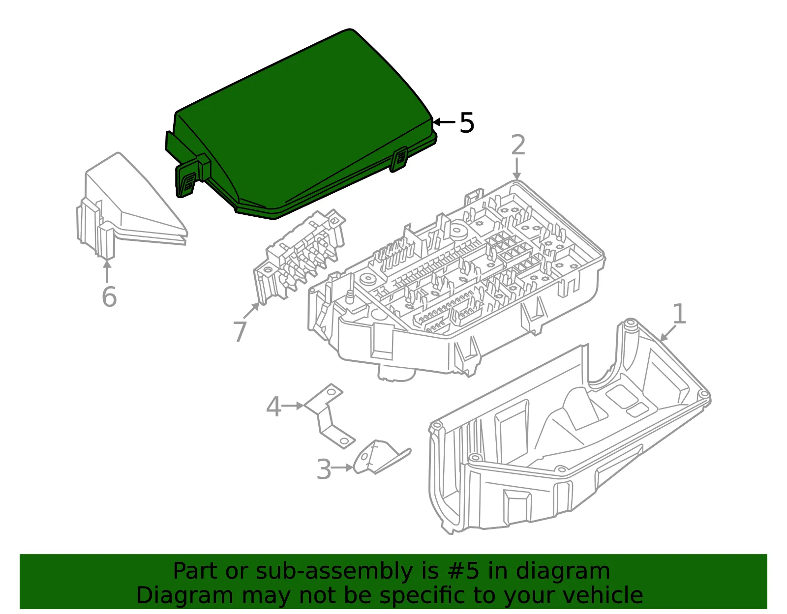 Upper Cover - Volvo (32268460) - view 2