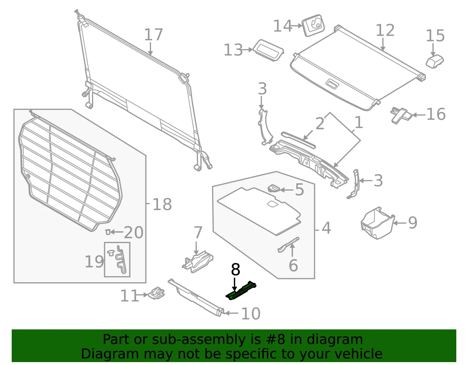 Floor Support - Volvo (32293153) - view 2