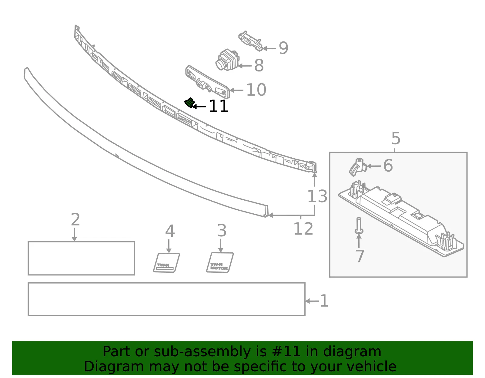 Bracket Cap - Volvo (32296951) - view 2