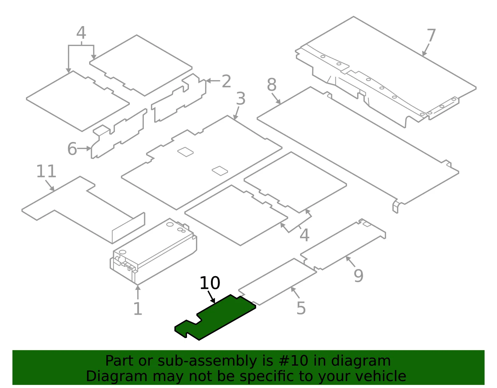 Heat Shield - Volvo (32299513) - view 2
