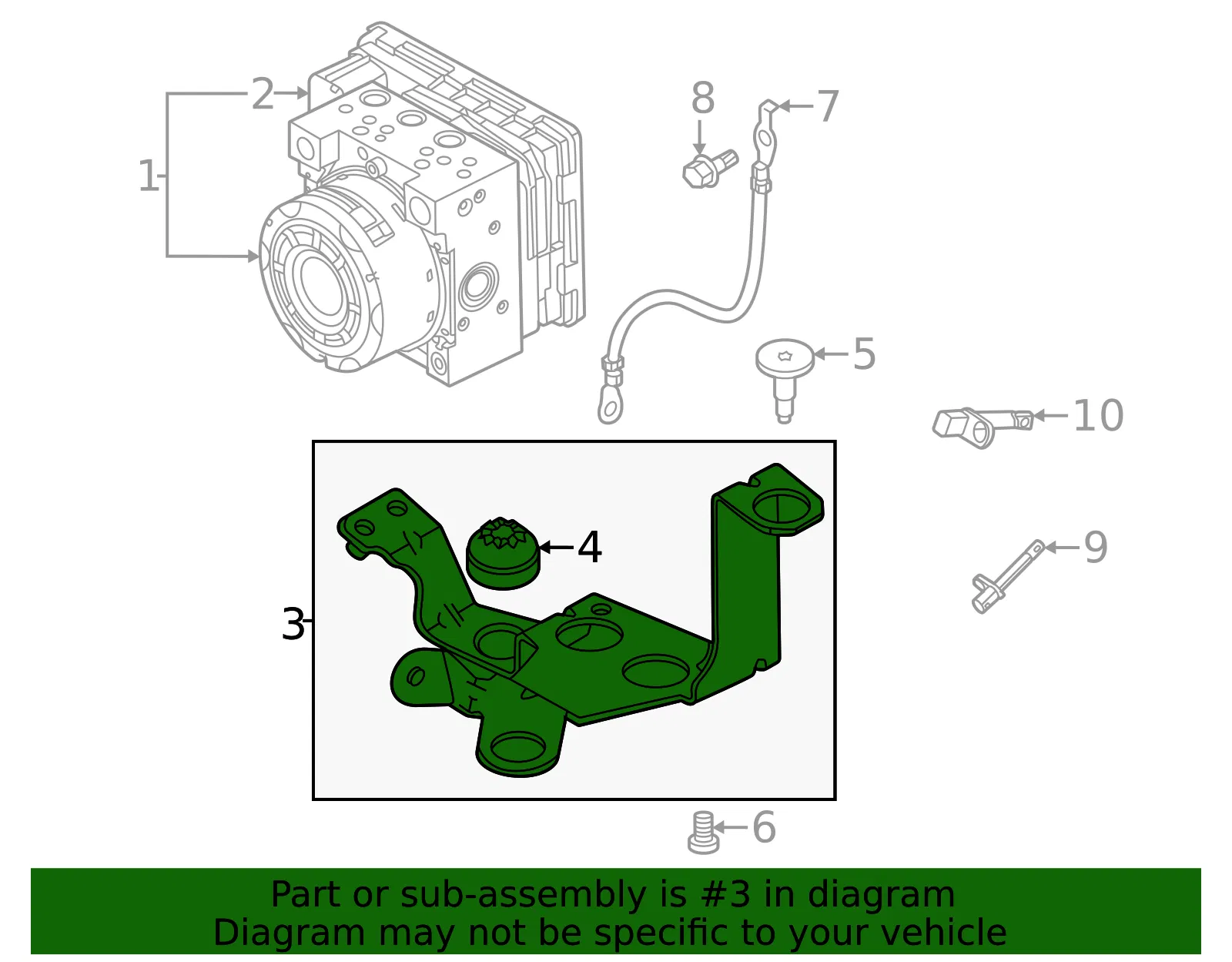 Mount Bracket - Volvo (32333954) - view 2