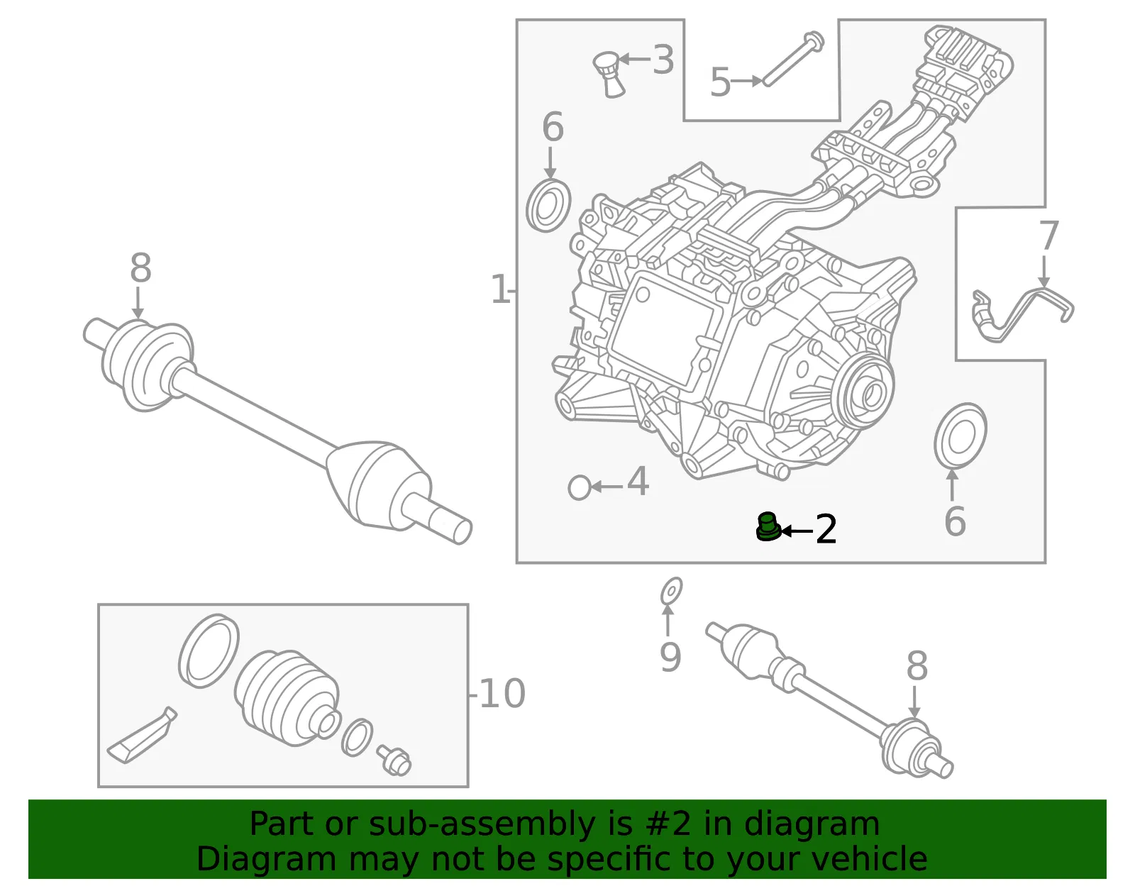 Drive Unit Plug - Volvo (32339071) - view 2