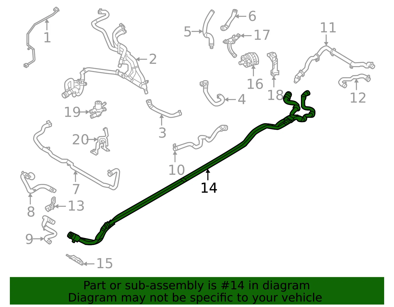 Hose & Tube Assembly - Volvo (32339708) - view 2
