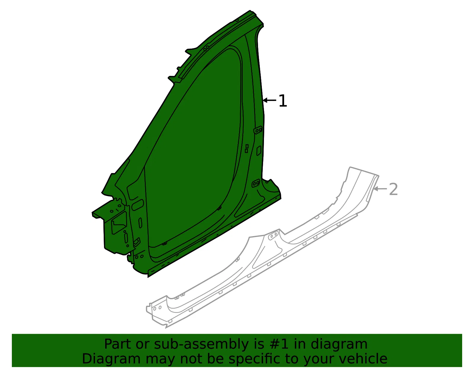Aperture Panel - Volvo (32353067) - view 2